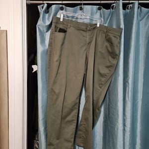 Green trousers